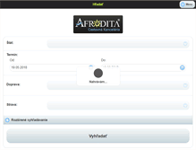 Tablet Screenshot of ckafrodita.sk