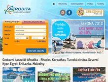 Tablet Screenshot of ckafrodita.cz